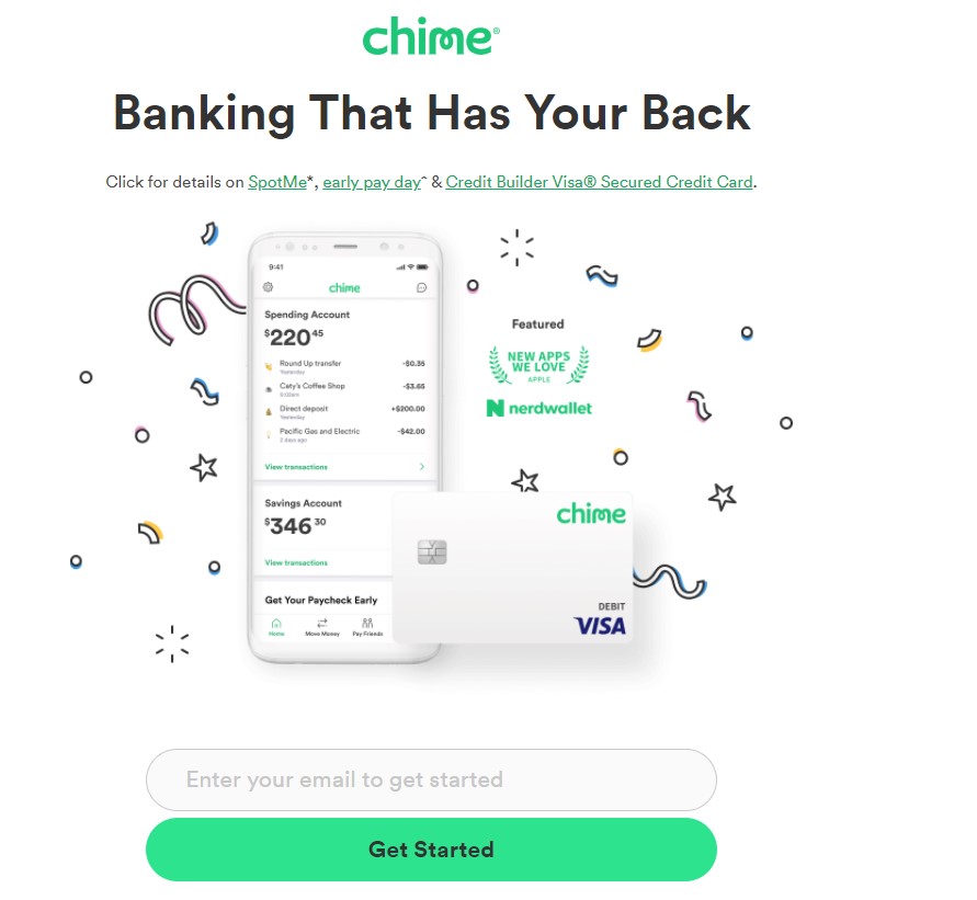 chime Free Online Checking Account with No Opening Deposit and No Credit Check