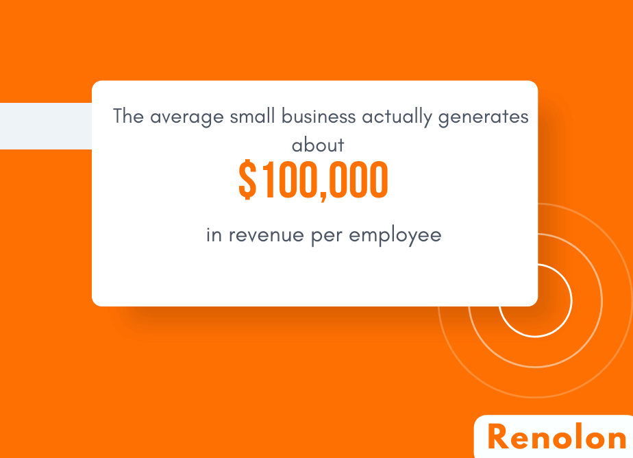 Revenue per employee small business