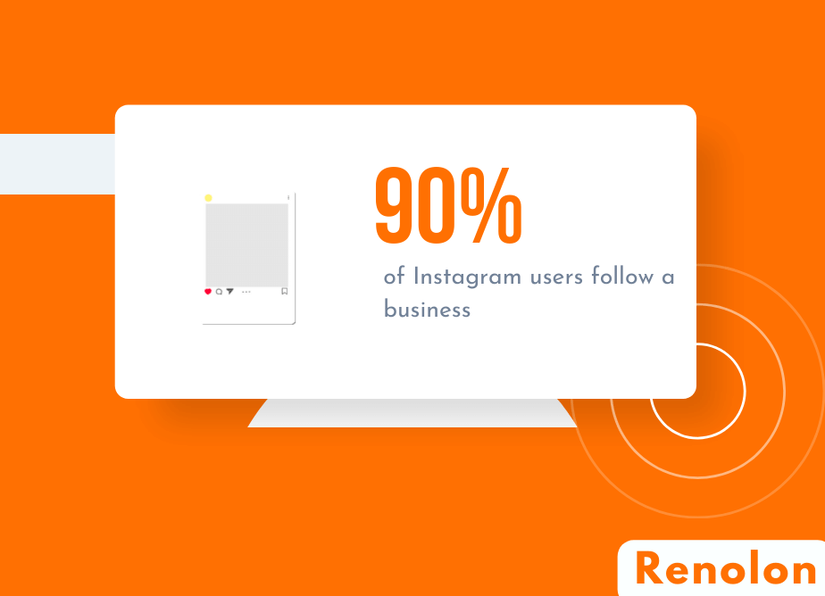 of Instagram users follow a business